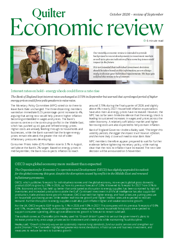 Economic Review of September 2026